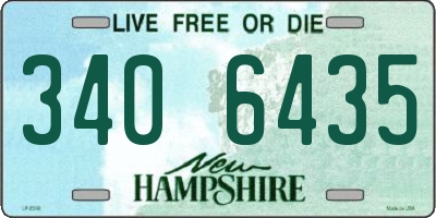 NH license plate 3406435