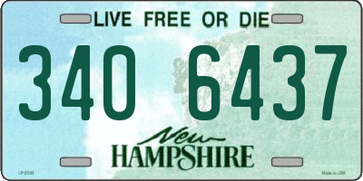 NH license plate 3406437