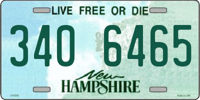 NH license plate 3406465