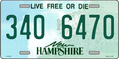 NH license plate 3406470