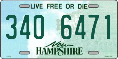 NH license plate 3406471