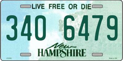 NH license plate 3406479