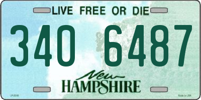 NH license plate 3406487