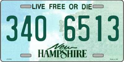 NH license plate 3406513