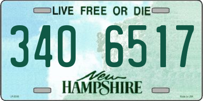 NH license plate 3406517