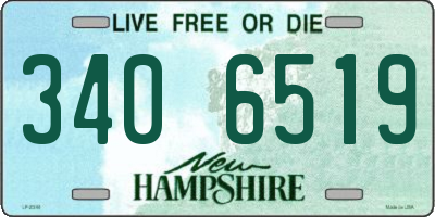 NH license plate 3406519