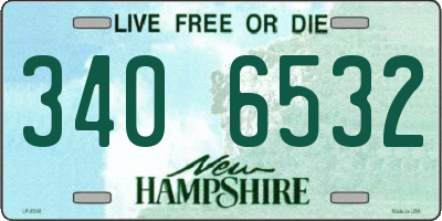 NH license plate 3406532