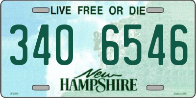 NH license plate 3406546