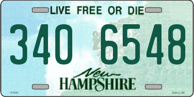 NH license plate 3406548