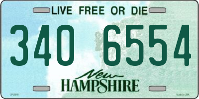 NH license plate 3406554