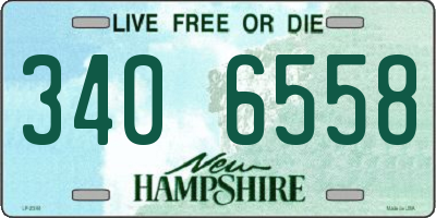 NH license plate 3406558