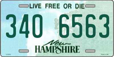 NH license plate 3406563
