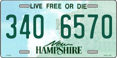 NH license plate 3406570