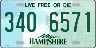 NH license plate 3406571