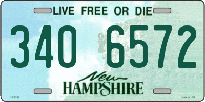 NH license plate 3406572
