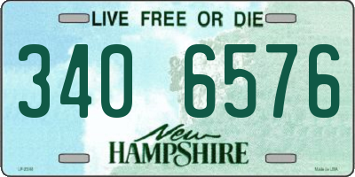 NH license plate 3406576