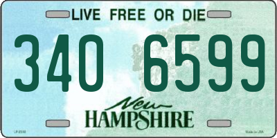 NH license plate 3406599