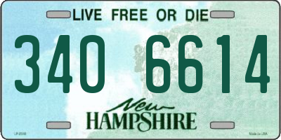 NH license plate 3406614