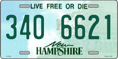 NH license plate 3406621