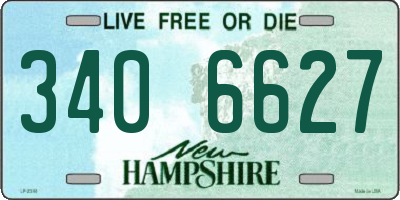NH license plate 3406627