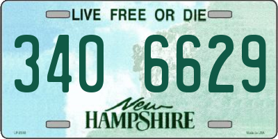 NH license plate 3406629