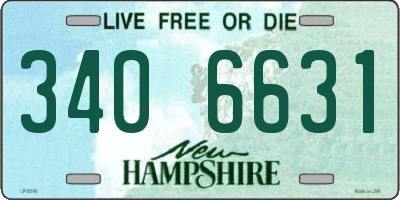 NH license plate 3406631