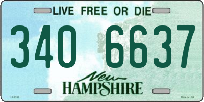 NH license plate 3406637