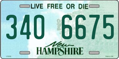 NH license plate 3406675