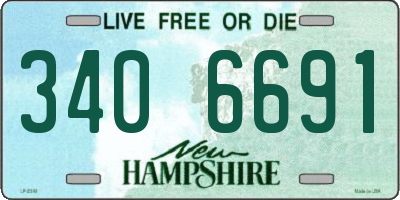 NH license plate 3406691