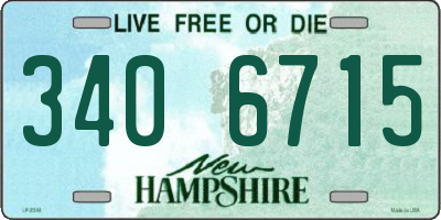 NH license plate 3406715