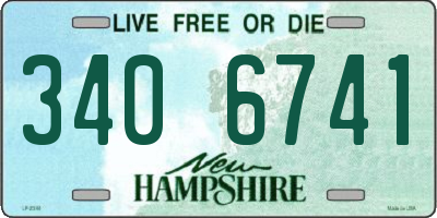 NH license plate 3406741