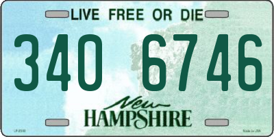 NH license plate 3406746