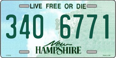 NH license plate 3406771