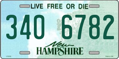 NH license plate 3406782