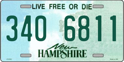 NH license plate 3406811