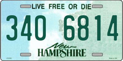 NH license plate 3406814