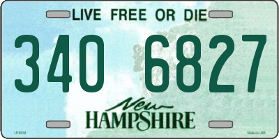 NH license plate 3406827