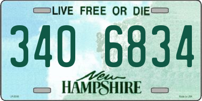 NH license plate 3406834