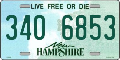 NH license plate 3406853