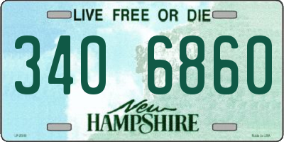 NH license plate 3406860