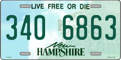 NH license plate 3406863