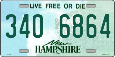 NH license plate 3406864