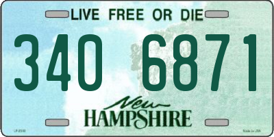 NH license plate 3406871