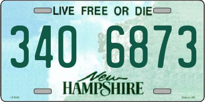 NH license plate 3406873