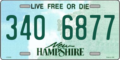 NH license plate 3406877