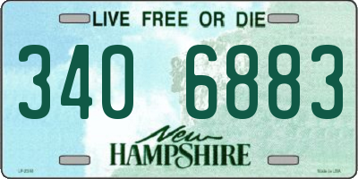NH license plate 3406883