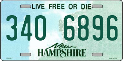 NH license plate 3406896