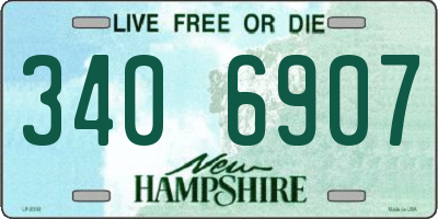 NH license plate 3406907
