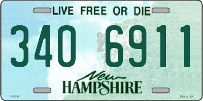 NH license plate 3406911