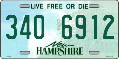 NH license plate 3406912